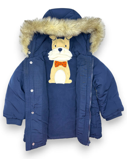 Blusão Almofadado Azul 18 Meses