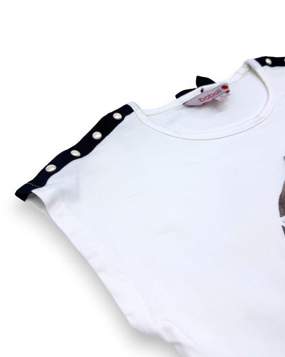 T-Shirt Branca Cão 8 Anos