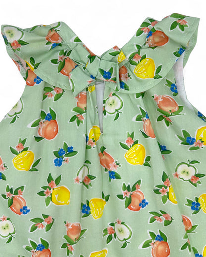 Vestido Verde Fruta 12 Meses