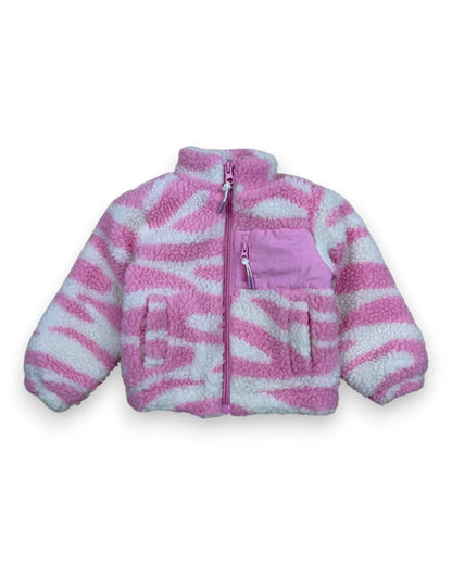 Casaco de Sherpa Rosa MO KIDS - 12-18 Meses