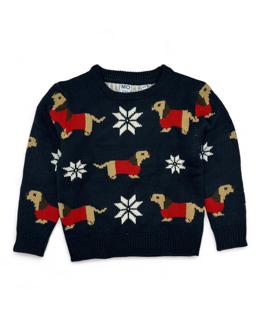 Camisola Malha Azul 3-4 Anos