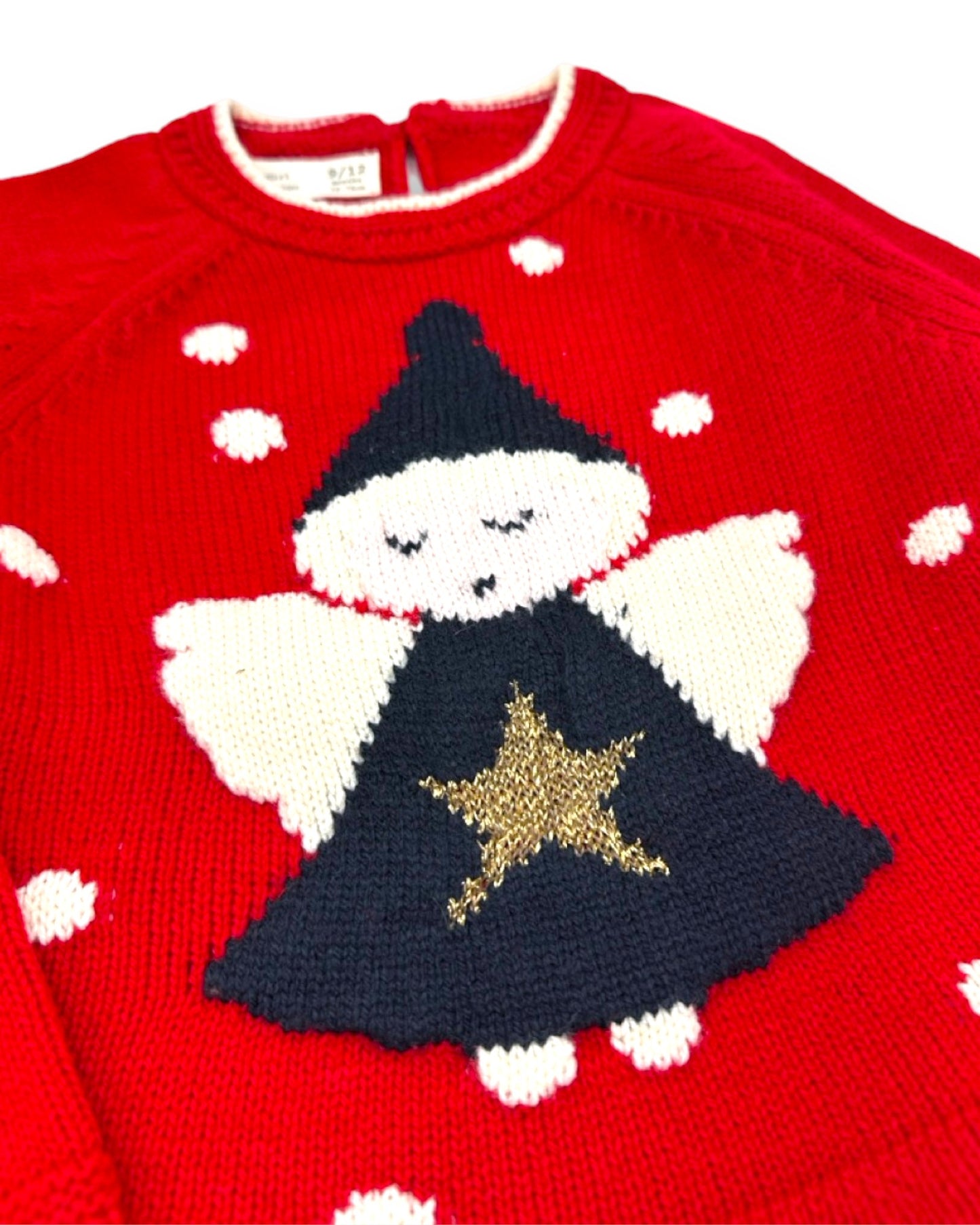 Camisola Vermelha Natal 9-12 Meses