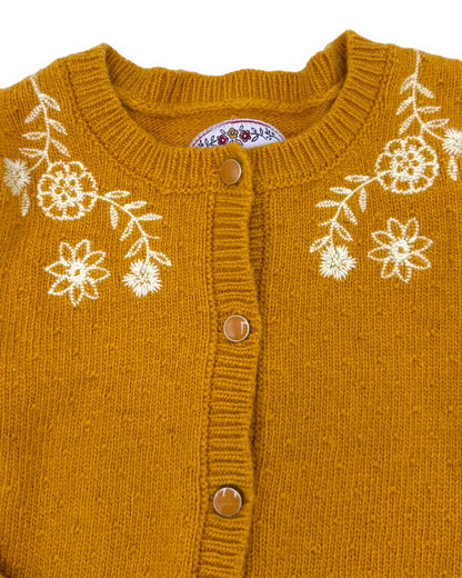 Casaco Malha Amarelo 3 Anos