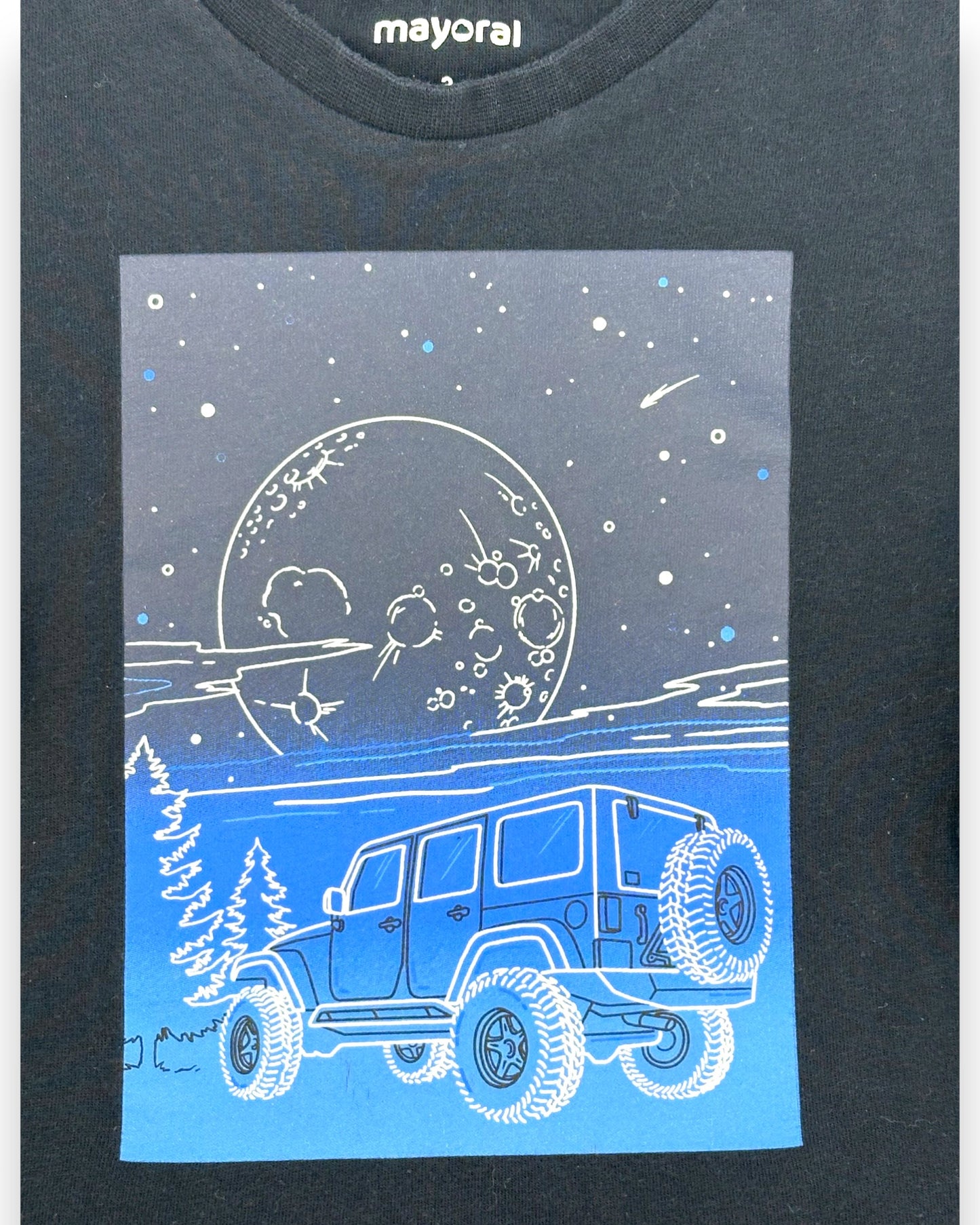 T-Shirt Preta 3 Anos