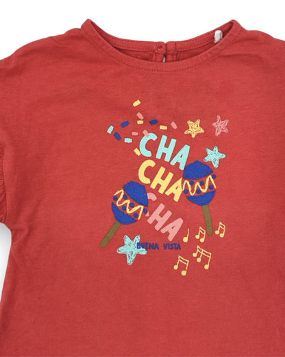 T-Shirt Rosa 9-12 Meses