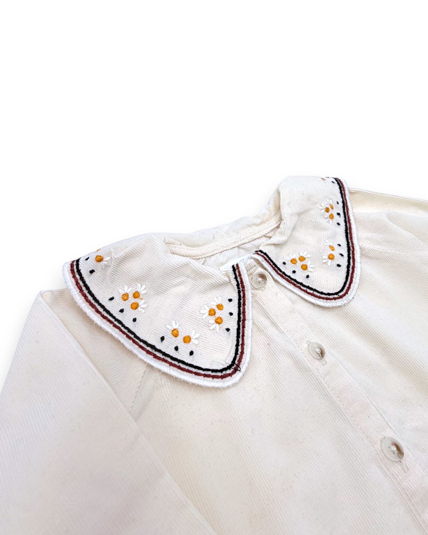 Corduroy Blouse with Collar, Size 18-24 Months