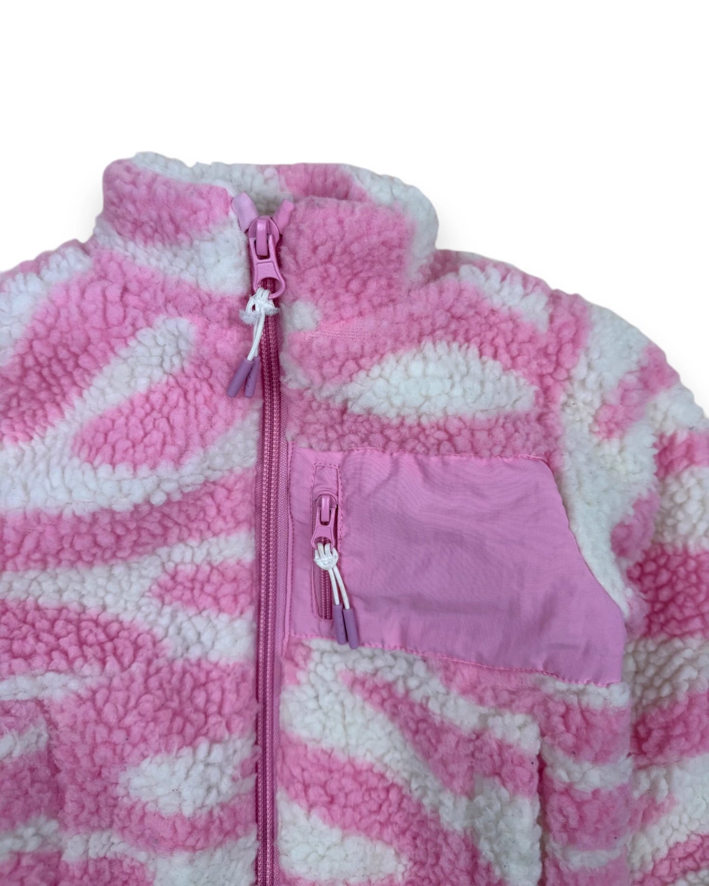 Casaco de Sherpa Rosa MO KIDS - 12-18 Meses