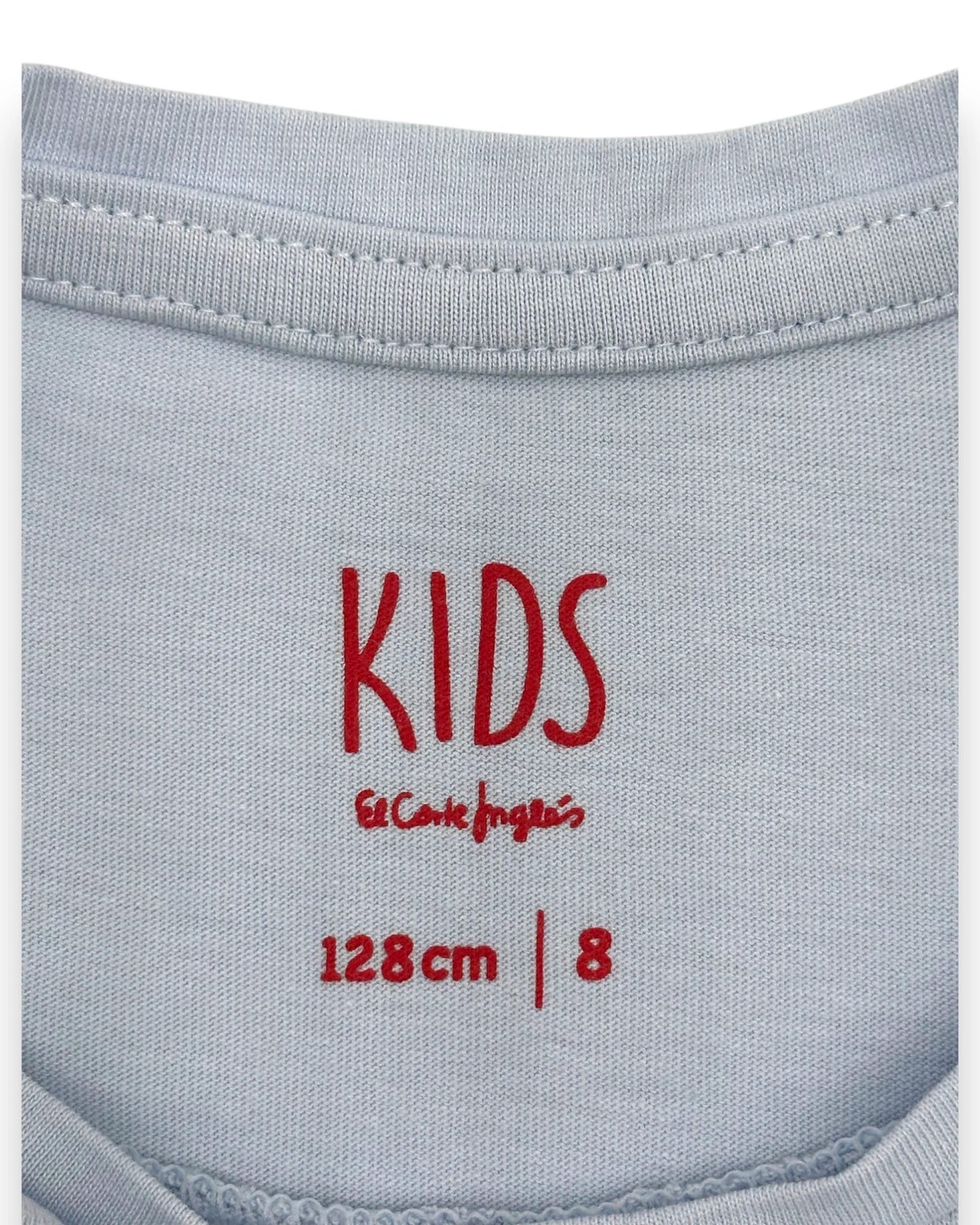 T-Shirt Azul EL CORTE INGLÉS - 8 Anos