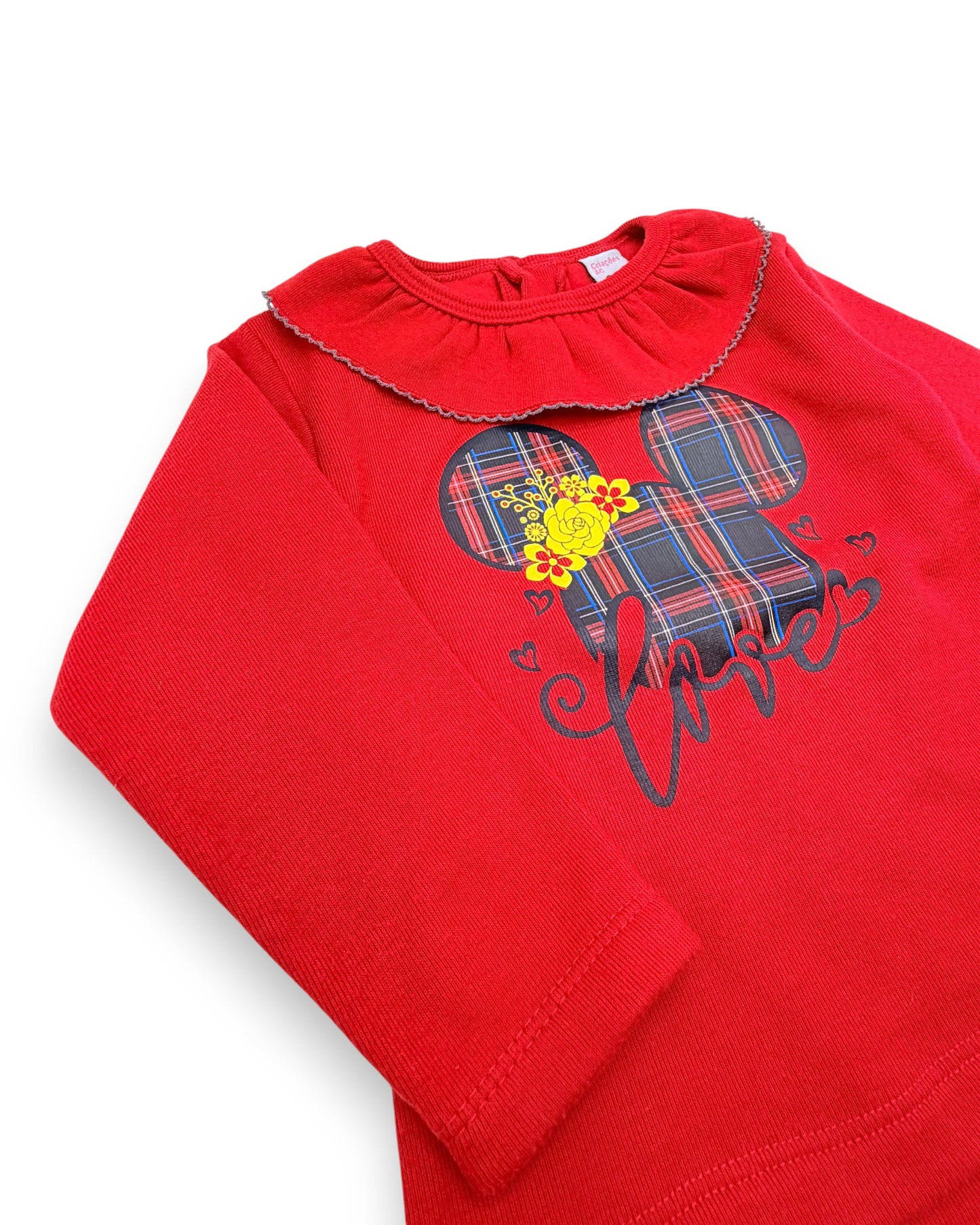 Camiseta roja cuello CREACIONES AC - 2 Años