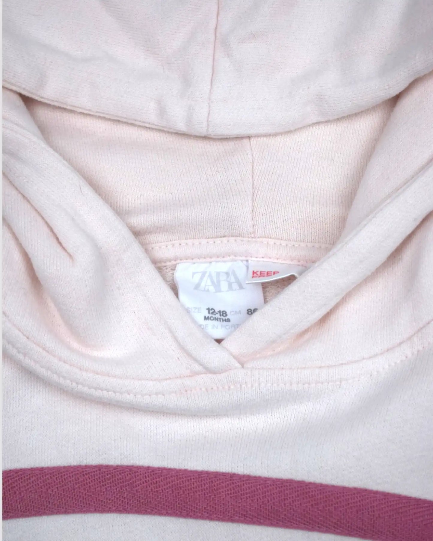 Vestido Sudadera Rosa ZARA - 12-18 Meses