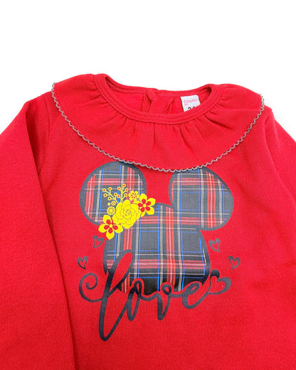 Camiseta roja cuello CREACIONES AC - 2 Años