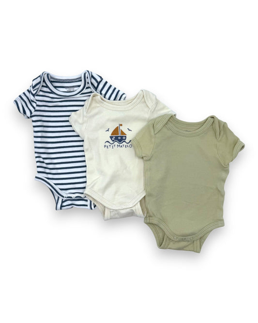 Pack 3 Bodies Evolutivos 3 Meses