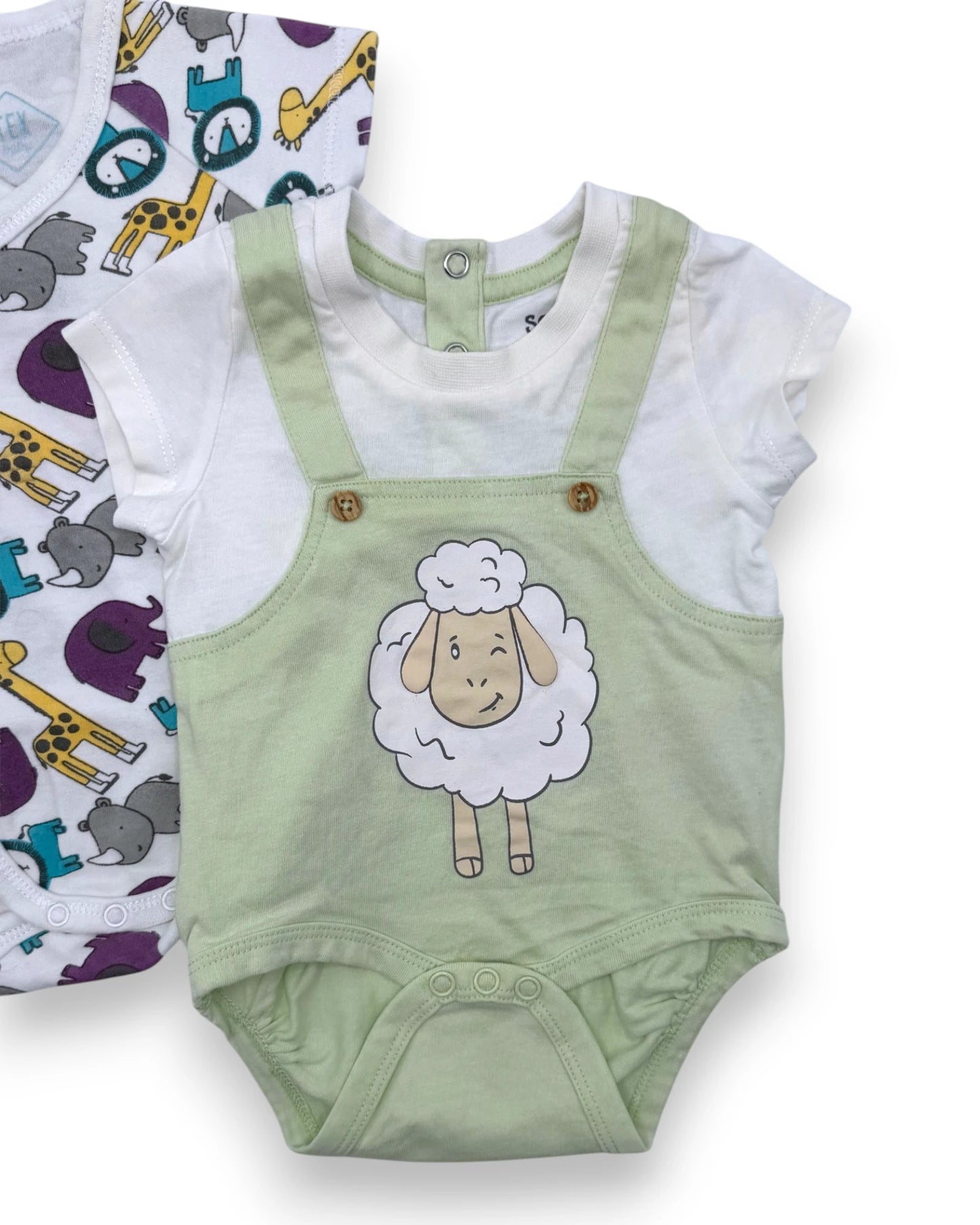 Pack 2 Bodies Manga Curta TEX BABY & SO CUTE - 0-3 Meses