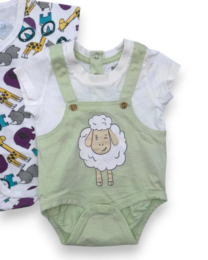 Pack 2 Bodies Manga Curta TEX BABY & SO CUTE - 0-3 Meses