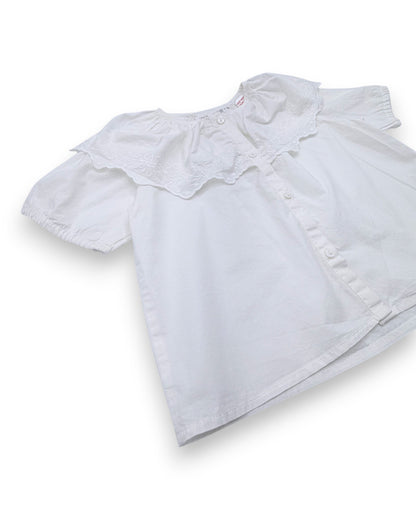 White Blouse with Collar, Size 18-24 Months