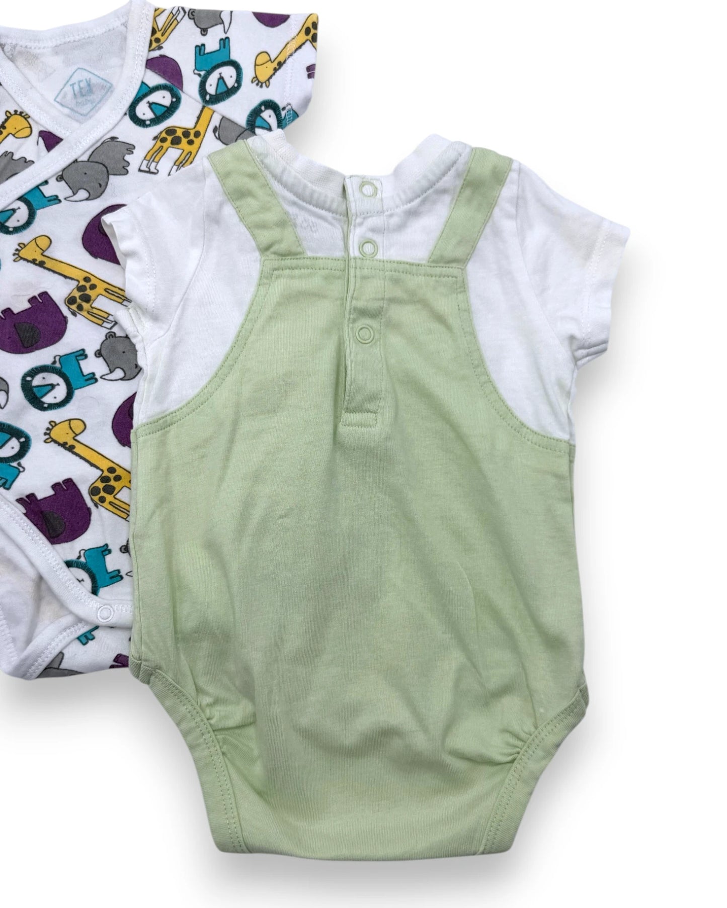 Pack 2 Bodies Manga Curta TEX BABY & SO CUTE - 0-3 Meses