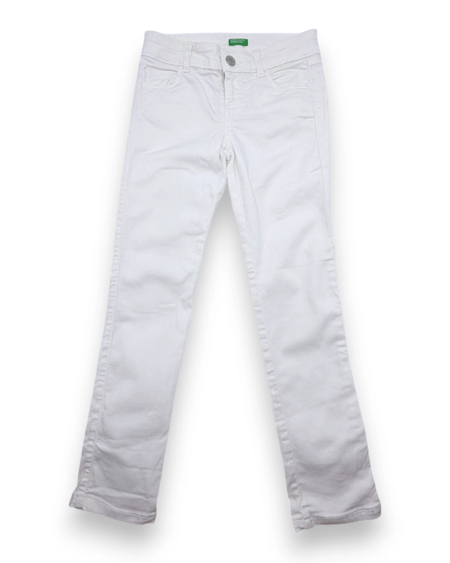 Calças Ganga Brancas BENETTON - 6-7 Anos