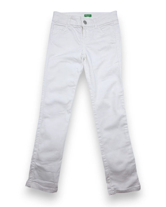 Calças Ganga Brancas BENETTON - 6-7 Anos
