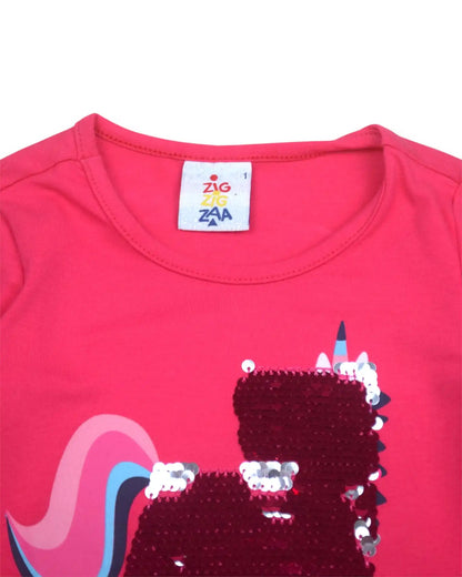 T-Shirt Unicórnio ZIG ZAG ZAA - 1 Ano