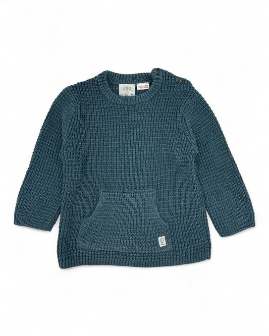 Camisola Malha Azul 2-3 Anos