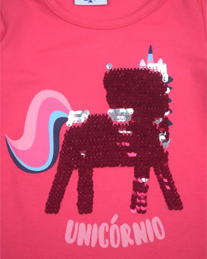 T-Shirt Unicórnio ZIG ZAG ZAA - 1 Ano