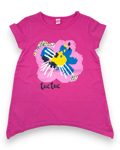 T-Shirt Túnica Rosa 5 Anos
