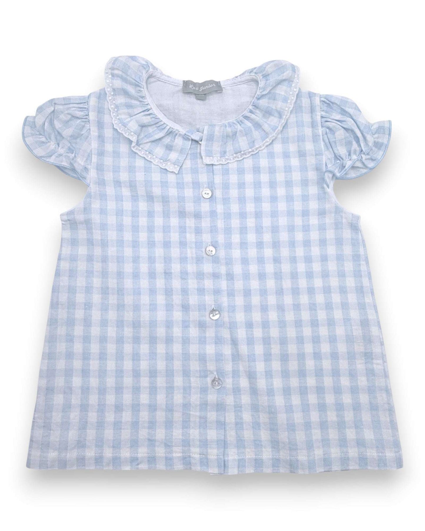 Blusa Cuadros Lino LUX JUNIOR - 3 Años