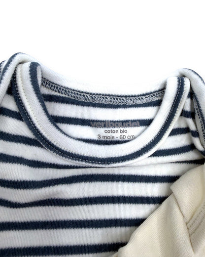 Pack 3 Bodies Evolutivos 3 Meses