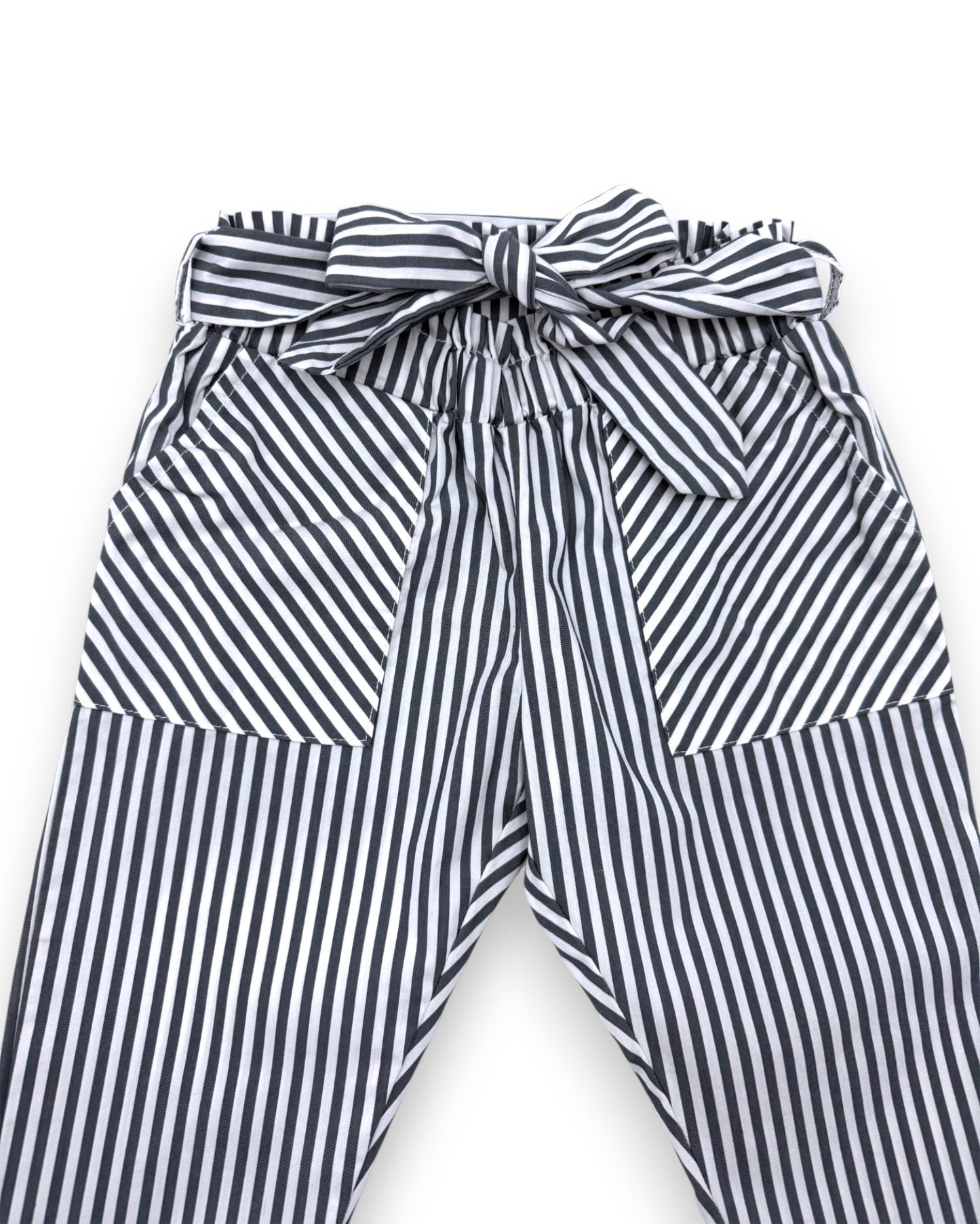 Calças Paperbag Riscas 2 Anos