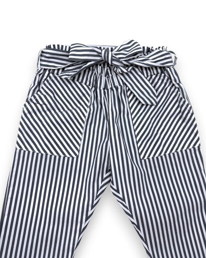 Calças Paperbag Riscas 2 Anos