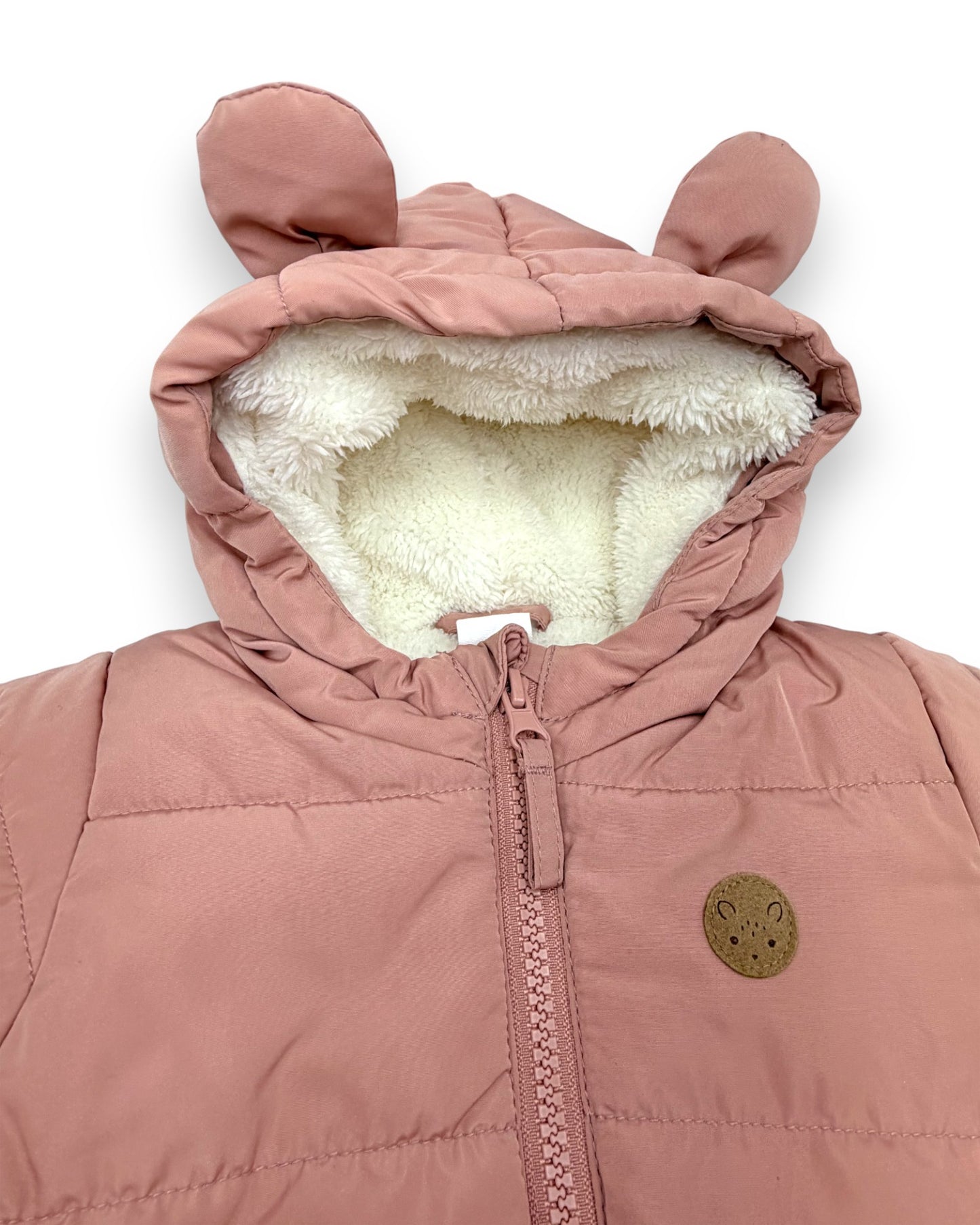 Macacão Passeio Rosa 1-2 Meses