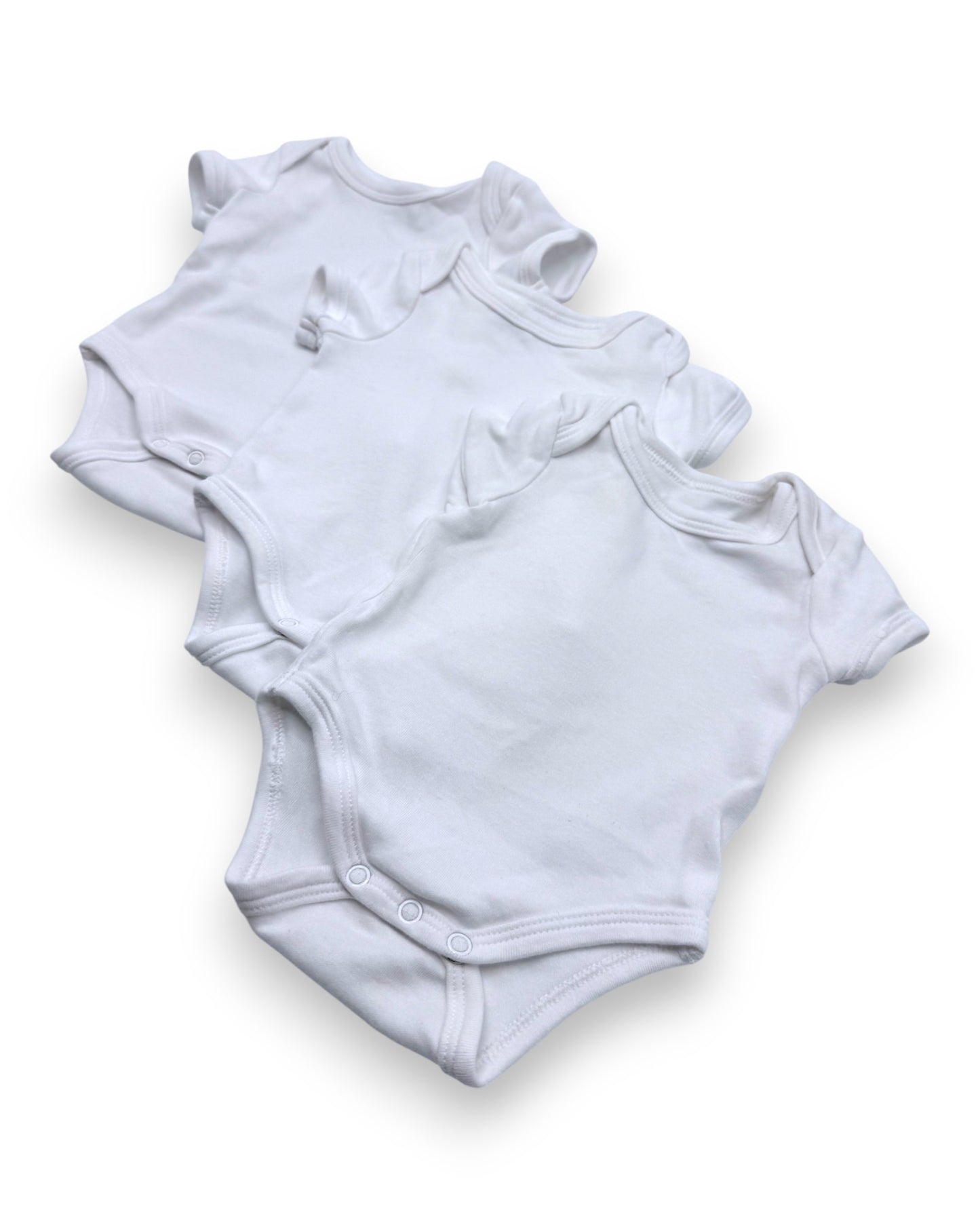 Pack 3 Bodies Brancos 1 Mês