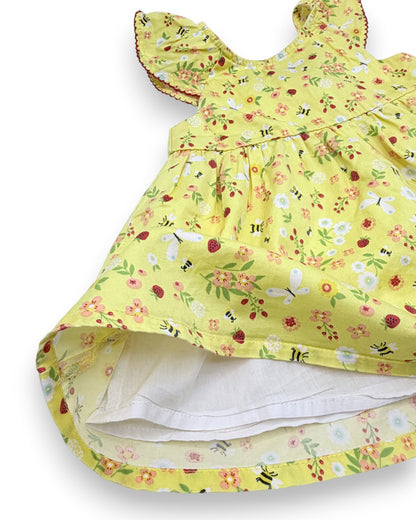 Conjunto Vestido e Tapa Fraldas 6-12 Meses