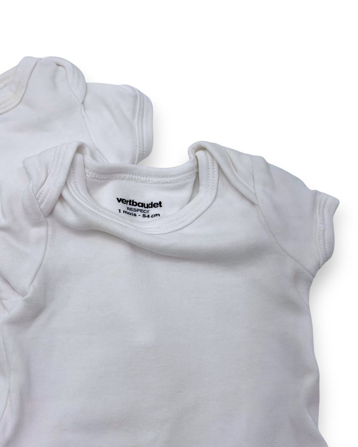 Pack 3 Bodies Brancos 1 Mês