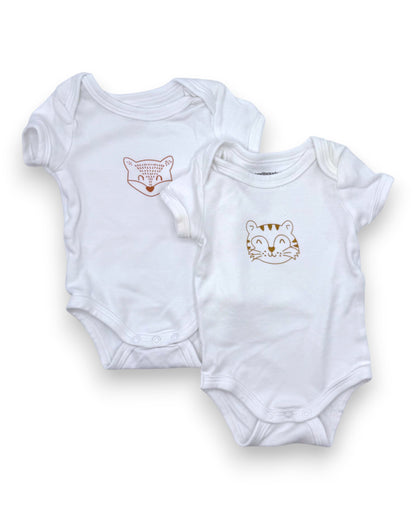 Pack 2 Bodies Algodão Orgânico 3 Meses