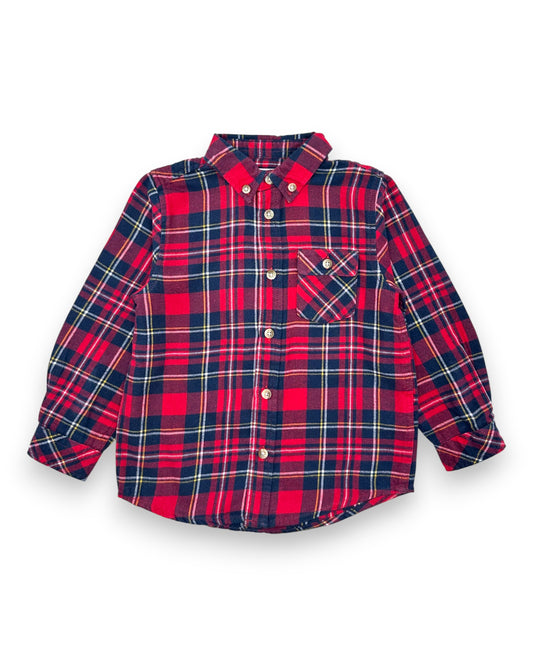 Camisa Xadrez Flanela 2-3 Anos