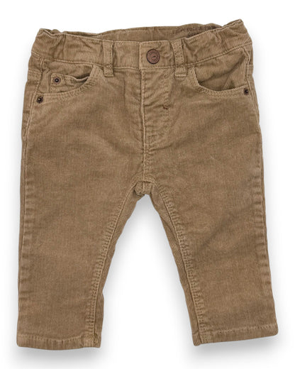 Calças Bombazine Castanhas 3-6 Meses