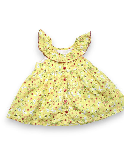 Conjunto Vestido e Tapa Fraldas 6-12 Meses