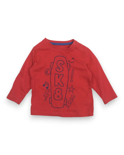 T-Shirt Mangas Compridas ZIPPY - 6-9 Meses