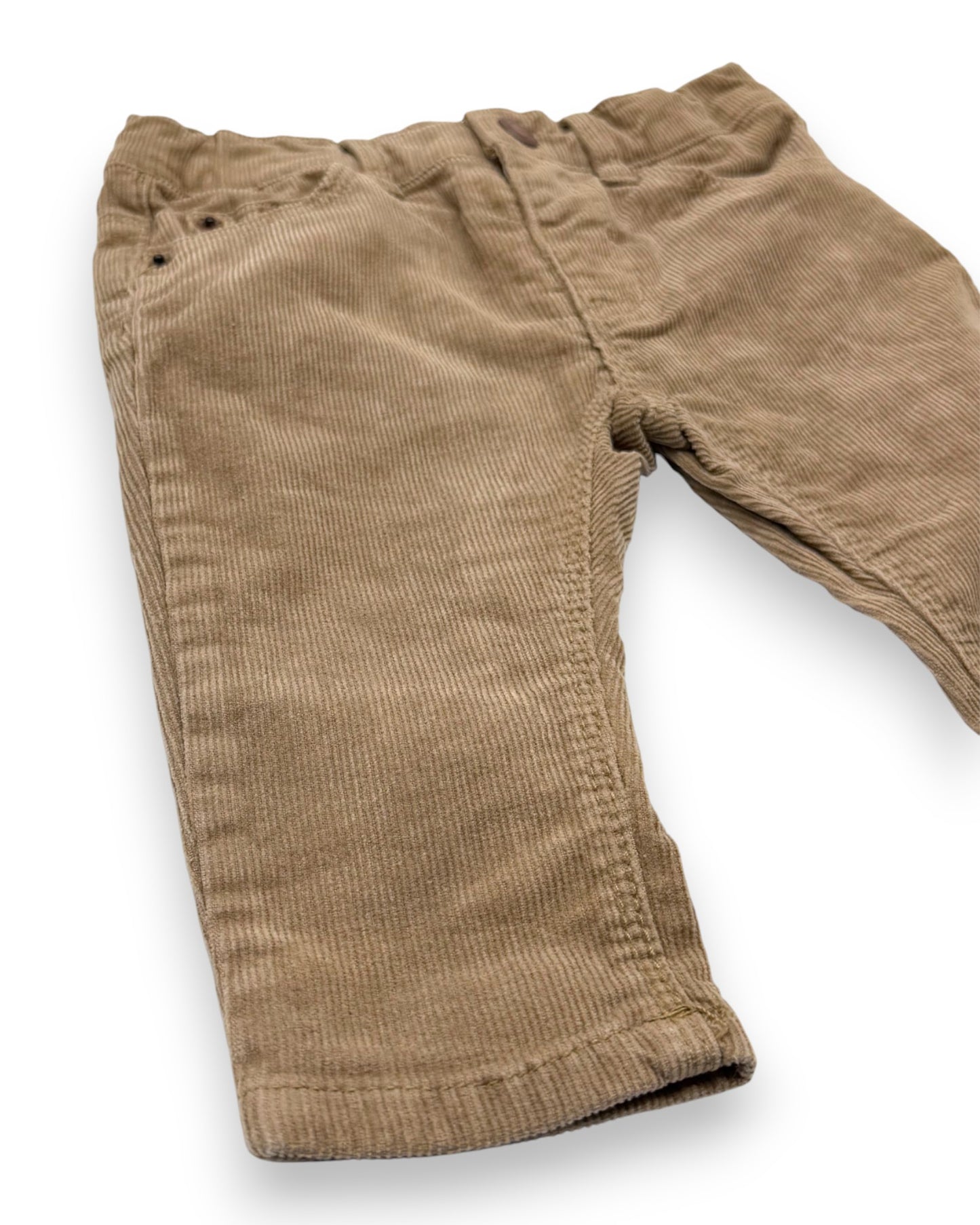 Calças Bombazine Castanhas 3-6 Meses