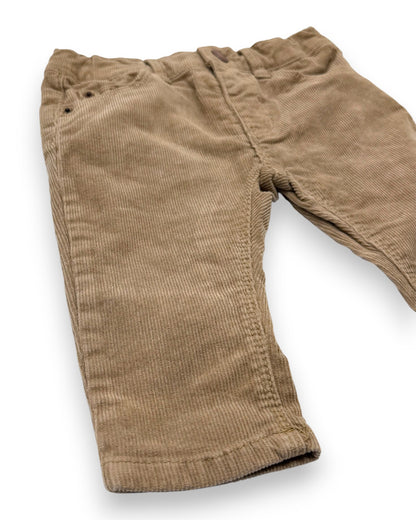 Calças Bombazine Castanhas 3-6 Meses