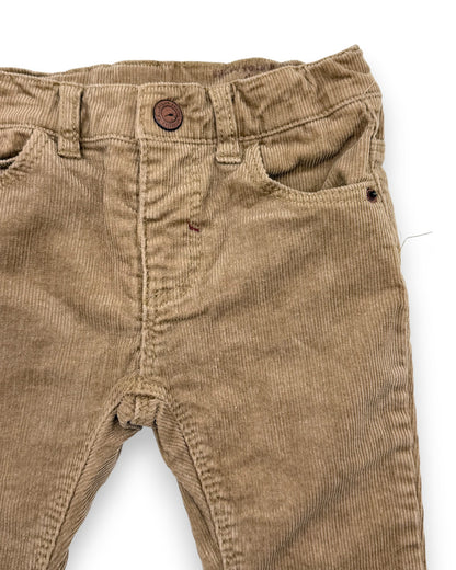 Calças Bombazine Castanhas 3-6 Meses