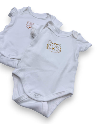 Pack 2 Bodies Algodão Orgânico 3 Meses