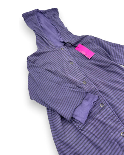 Macacão Roxo Capuz 6 Meses