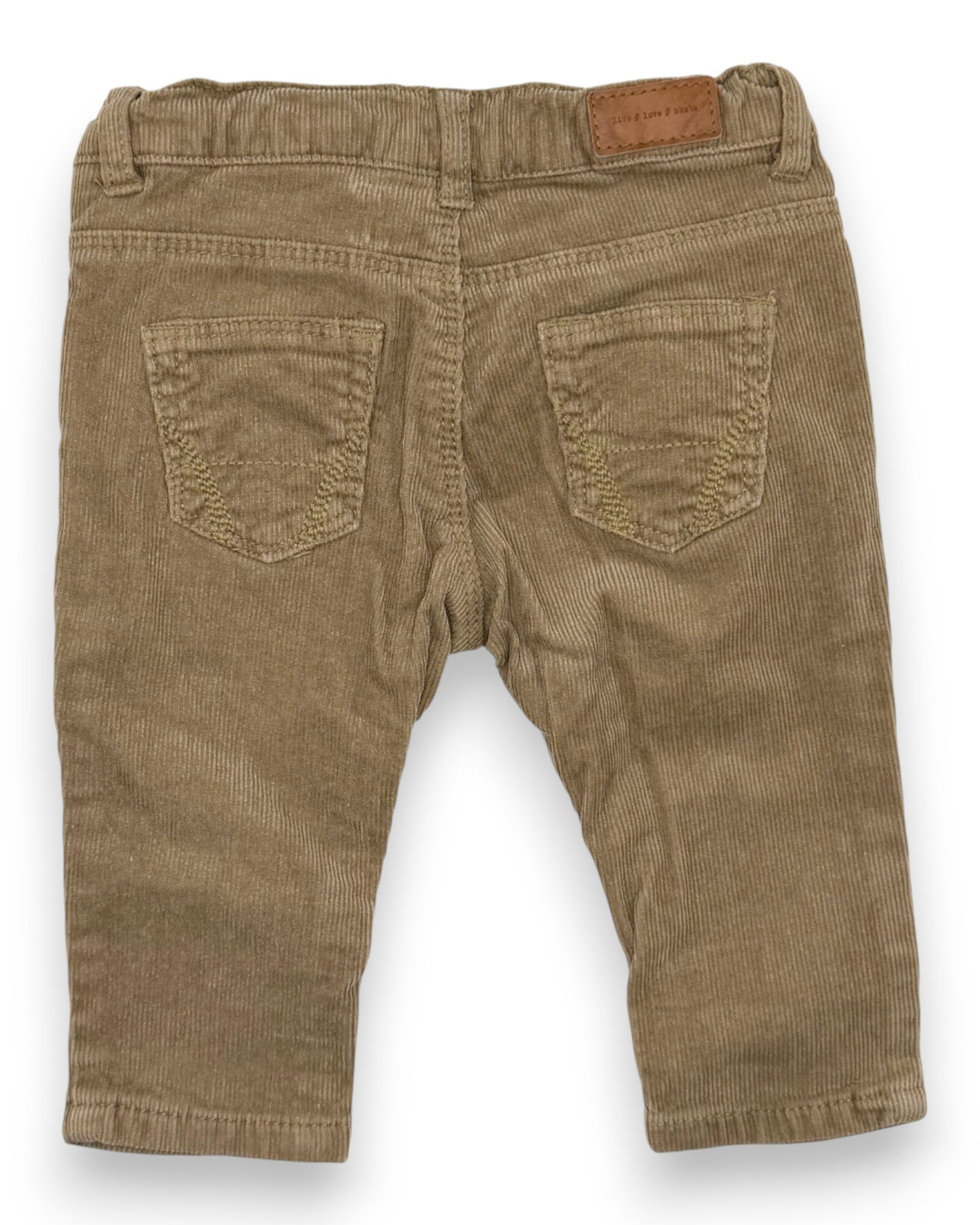 Calças Bombazine Castanhas 3-6 Meses