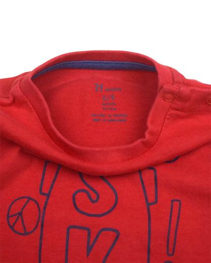 T-Shirt Mangas Compridas ZIPPY - 6-9 Meses