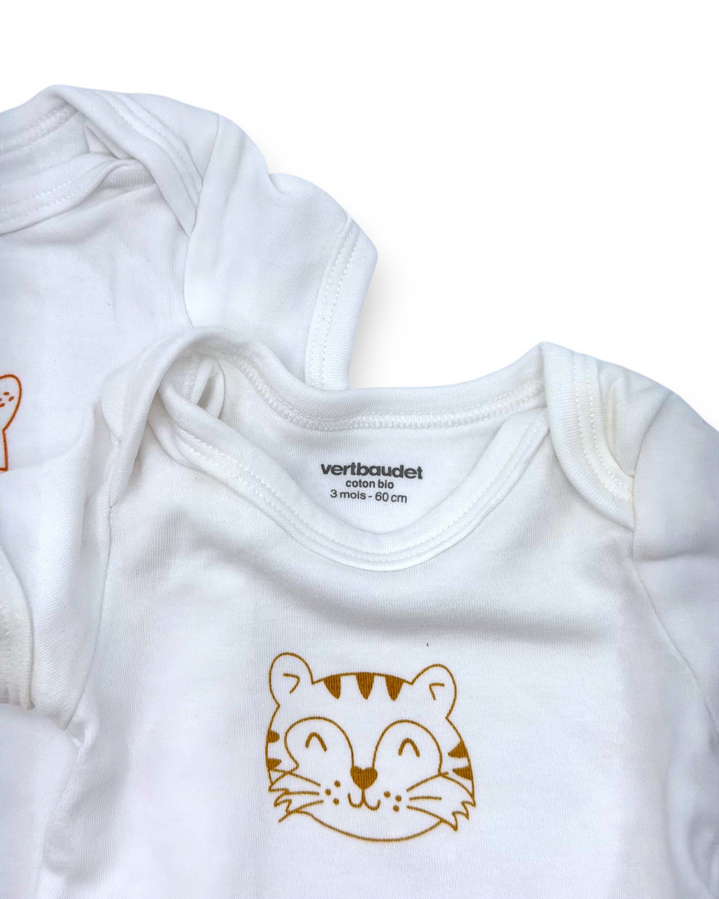 Pack 2 Bodies Algodão Orgânico 3 Meses