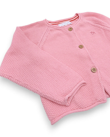 Casaco Malha Rosa 18 Meses
