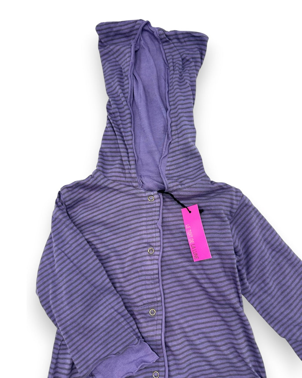 Macacão Roxo Capuz 6 Meses