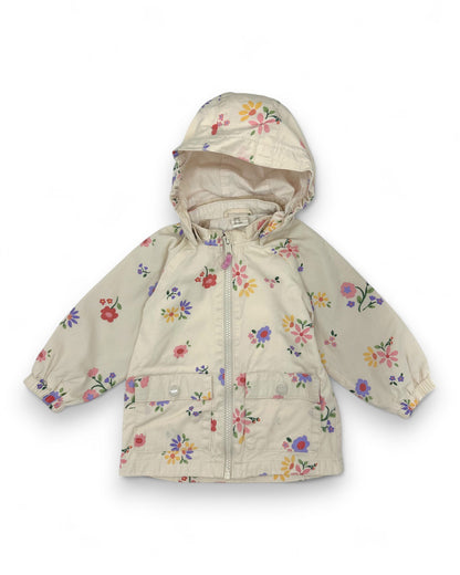 Parka Floral 6-9 Meses